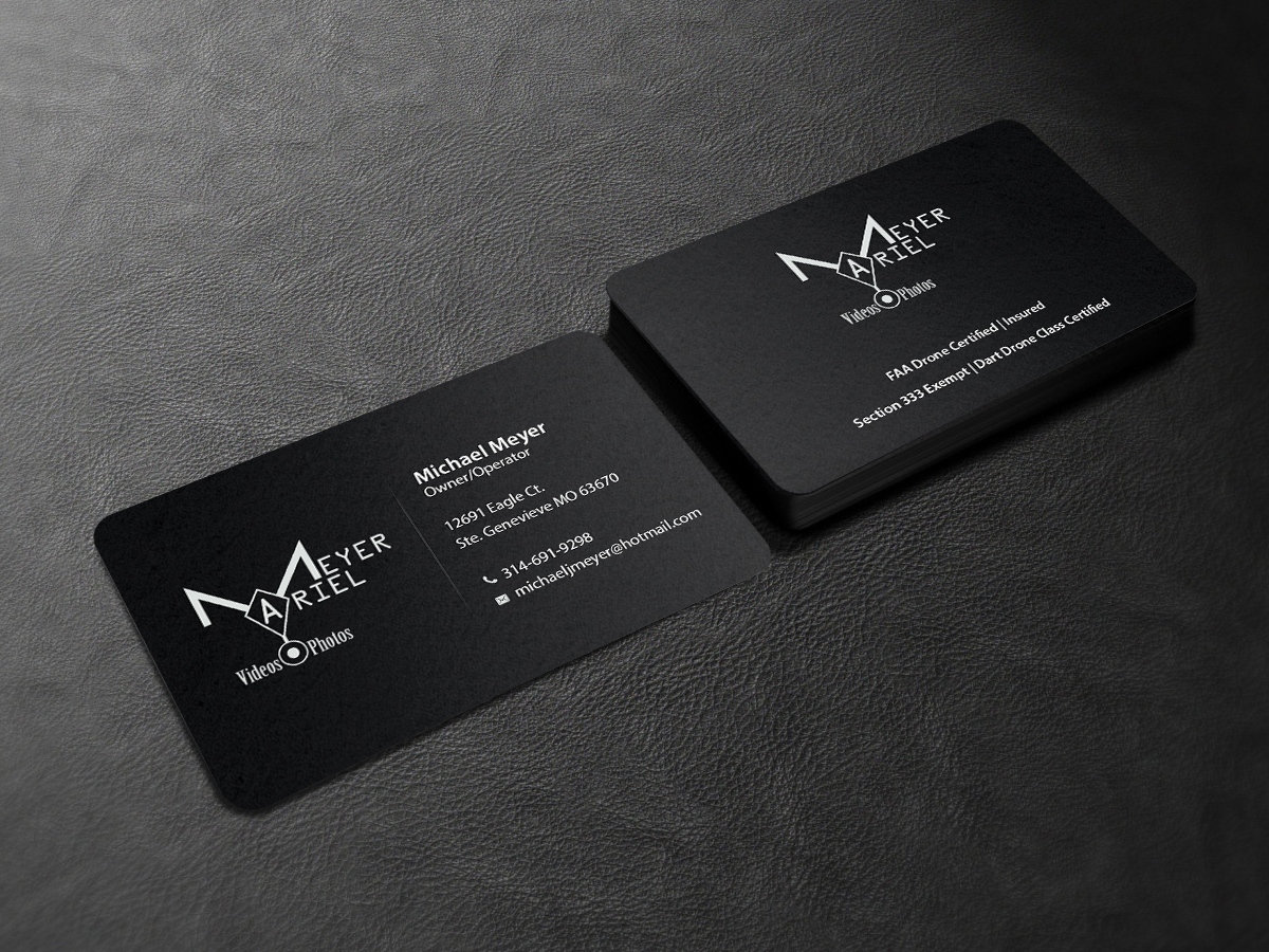 Diseño de Tarjeta de Presentación por Creations Box 2015 para MEYER AERIAL IMAGING | Diseño #9663151