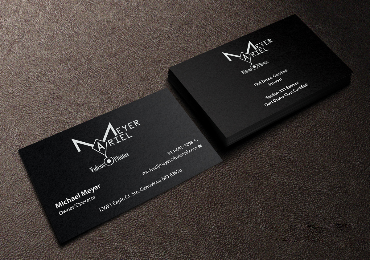 Design de Carte de Visite par Creations Box 2015 pour MEYER AERIAL IMAGING | Design #9663152