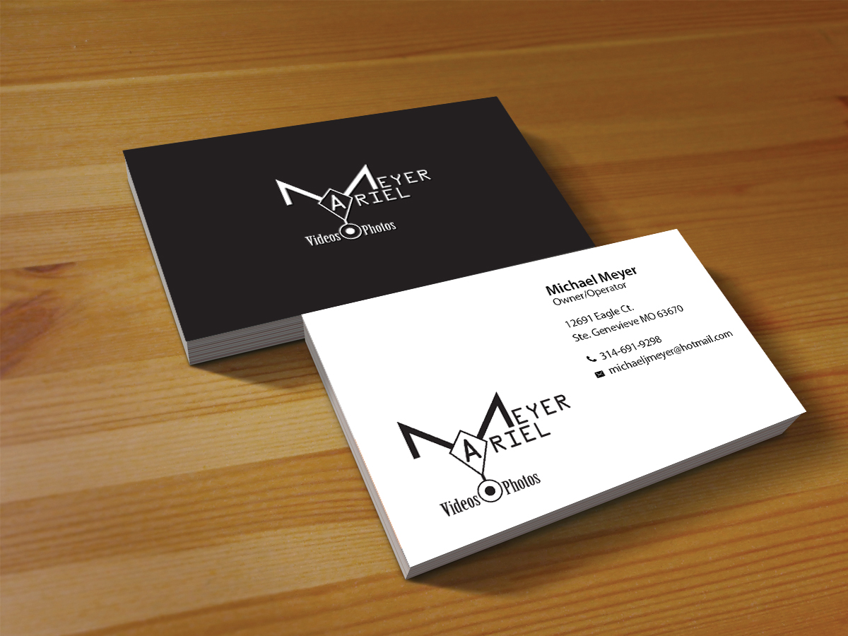 Visitenkarten-Design von Creations Box 2015 für MEYER AERIAL IMAGING | Design #9663159