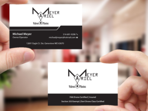 Business Card Design by Creations Box 2015 for MEYER AERIAL IMAGING | Design: #9663161