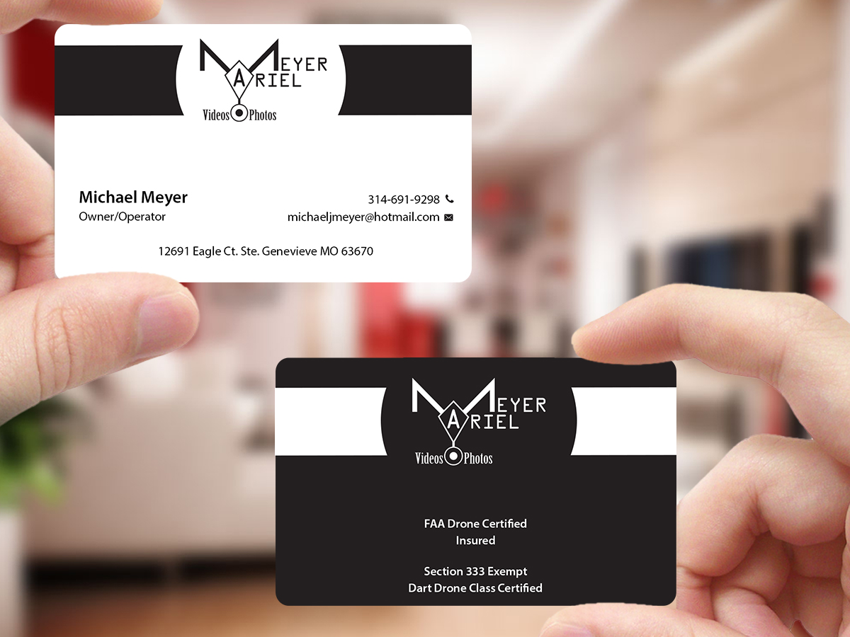 Design de Carte de Visite par Creations Box 2015 pour MEYER AERIAL IMAGING | Design #9663169