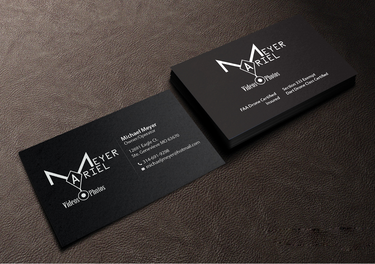 Business Card Design by Creations Box 2015 for MEYER AERIAL IMAGING | Design #9663182