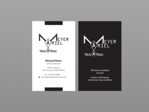 Business Card Design by Creations Box 2015 for MEYER AERIAL IMAGING | Design: #9663187