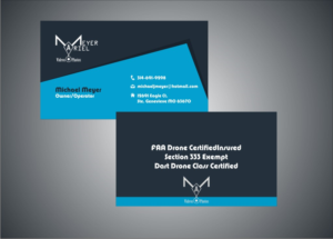 Business Card Design by Anil for MEYER AERIAL IMAGING | Design: #9682014