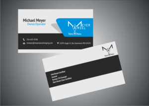 Business Card Design by Anil for MEYER AERIAL IMAGING | Design: #9701002