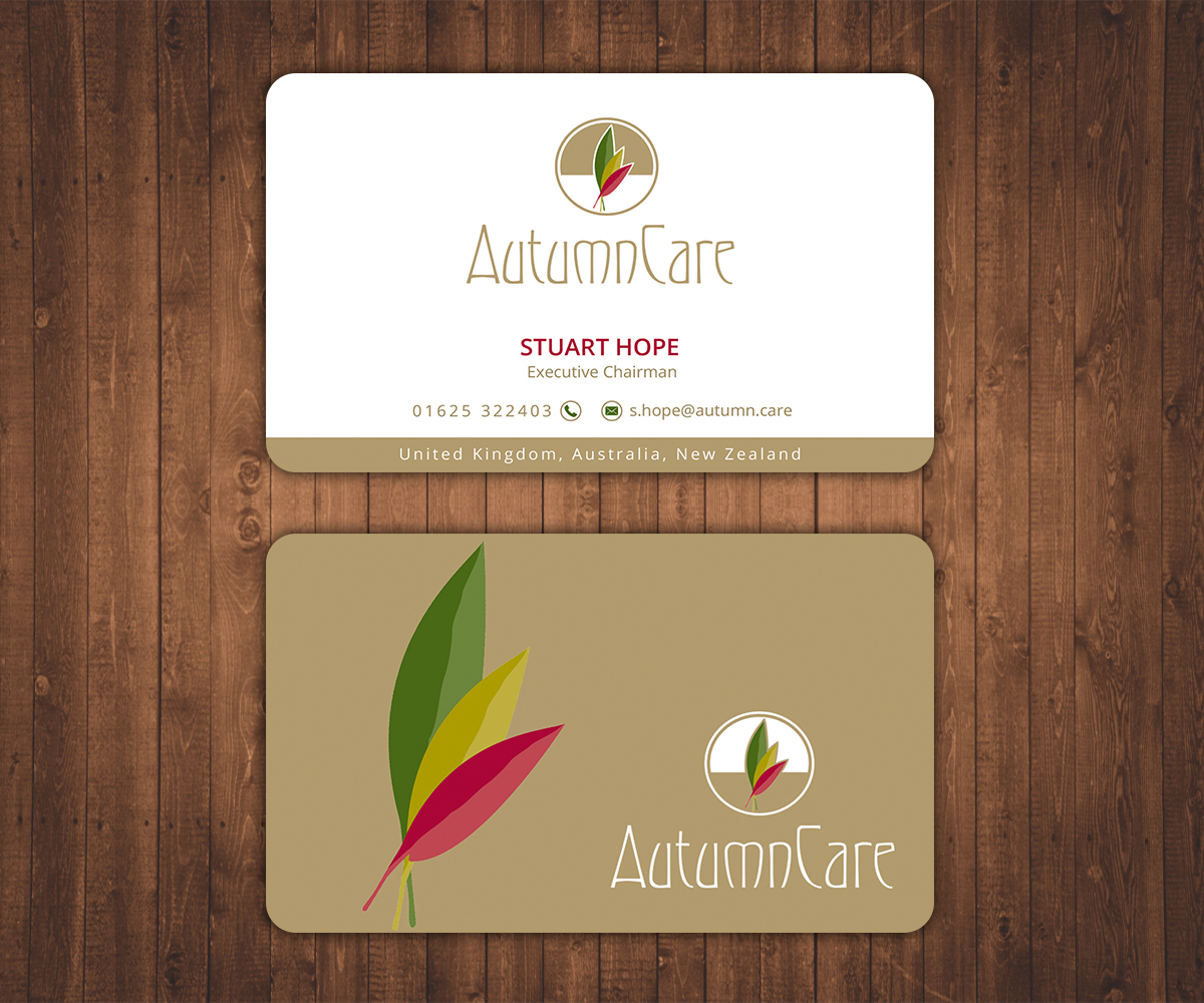Business Card Design by Stylez Designz for AutumnCare  | Design #9819449