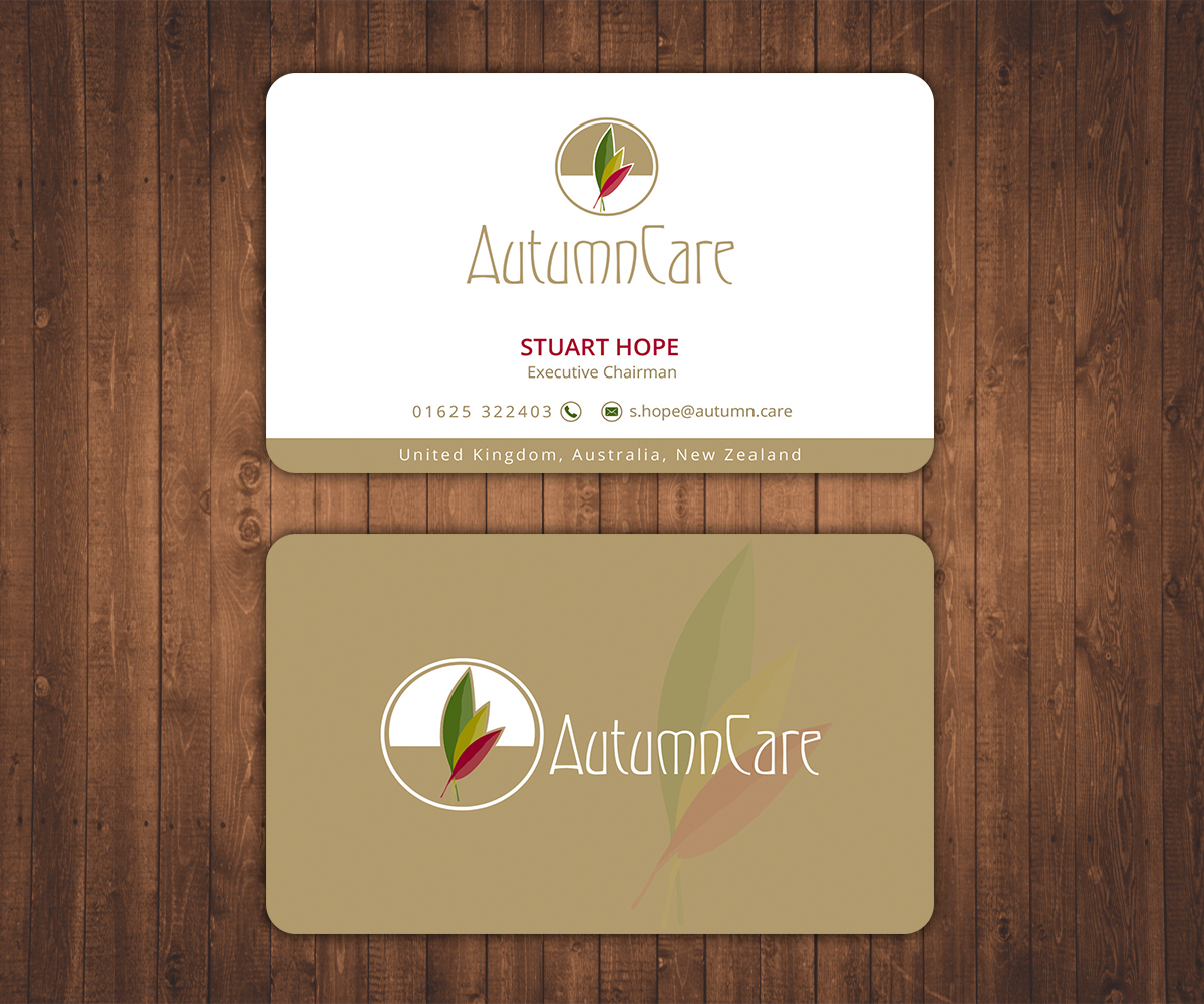 Business Card Design by Stylez Designz for AutumnCare  | Design #9819450