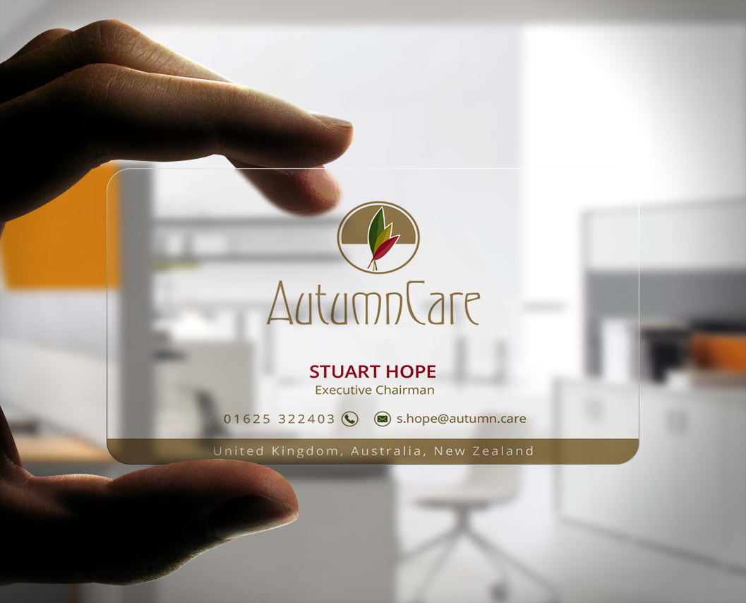 Business Card Design by Stylez Designz for AutumnCare  | Design #9819451