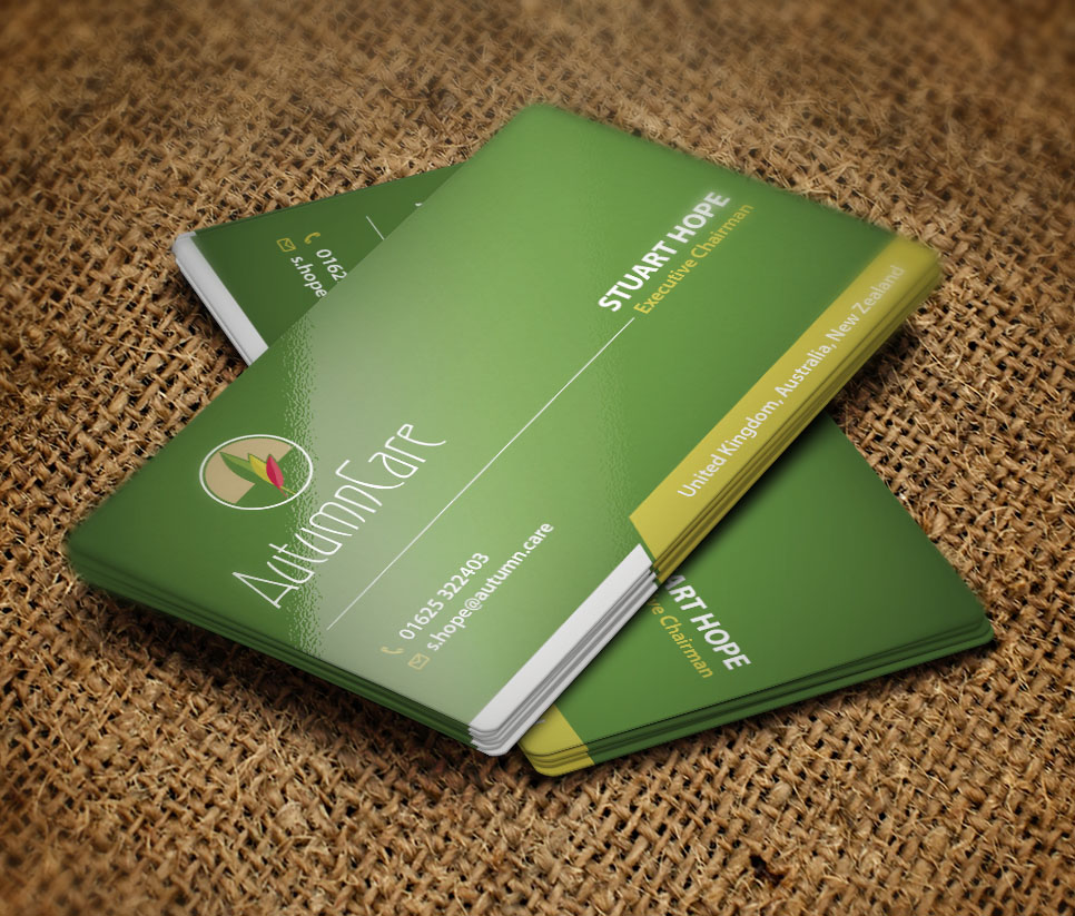 Business Card Design by Verified artistry (Design garden) for AutumnCare  | Design #9777737