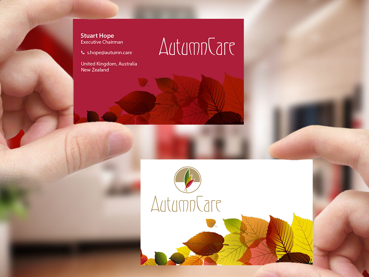 Business Card Design by Creations Box 2015 for AutumnCare  | Design #9682818