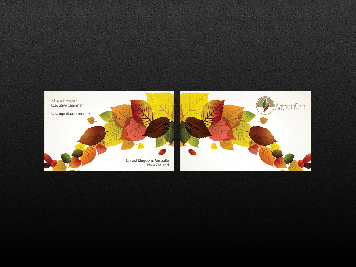 Business Card Design by Creations Box 2015 for AutumnCare  | Design #9682819