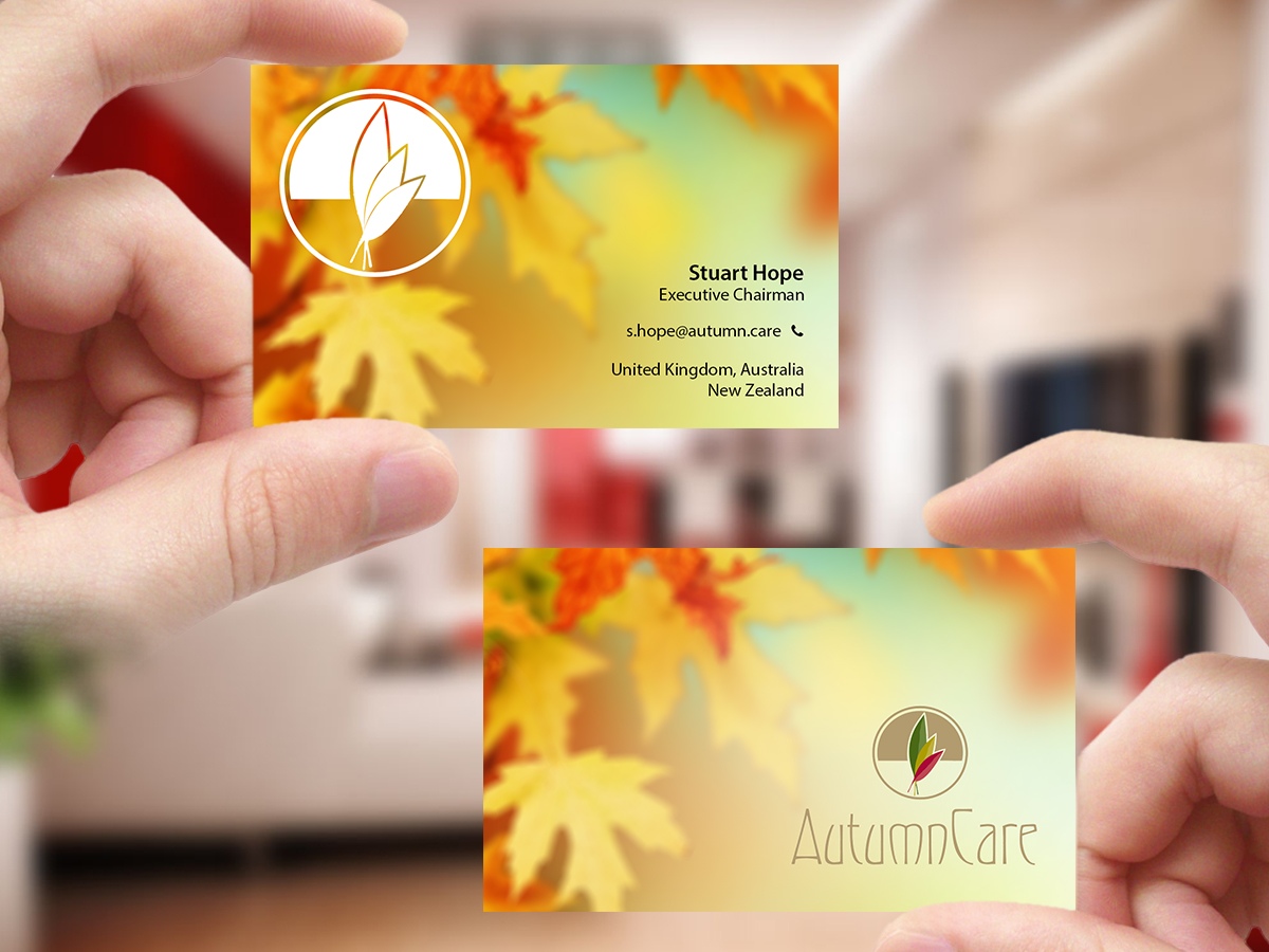 Business Card Design by Creations Box 2015 for AutumnCare  | Design #9682820