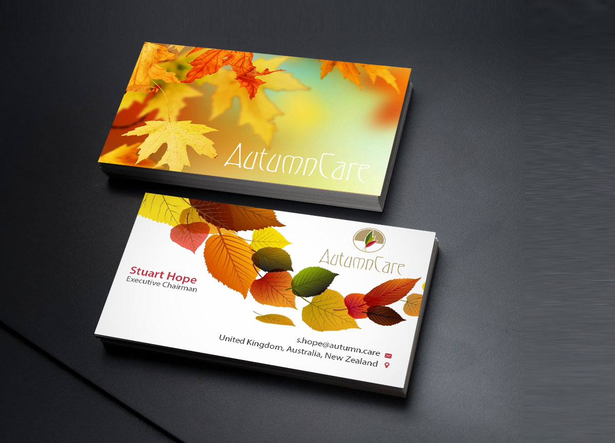 Business Card Design by Creations Box 2015 for AutumnCare  | Design #9682835