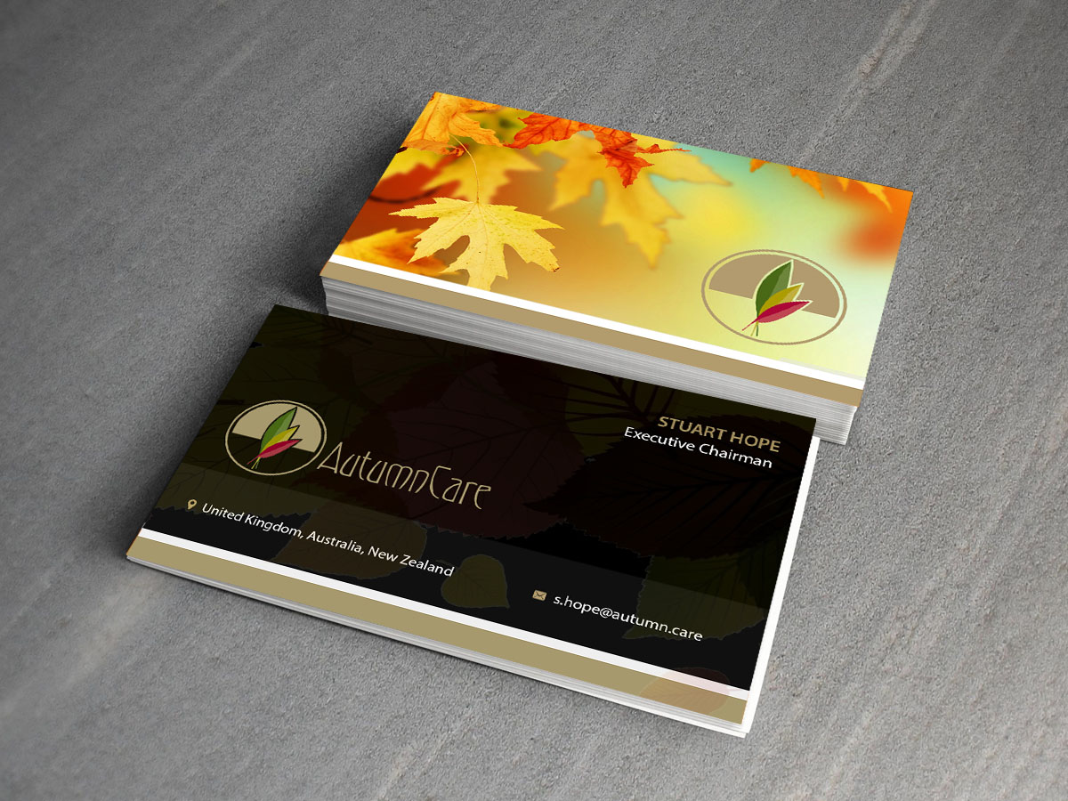 Business Card Design by Creations Box 2015 for AutumnCare  | Design #9682836