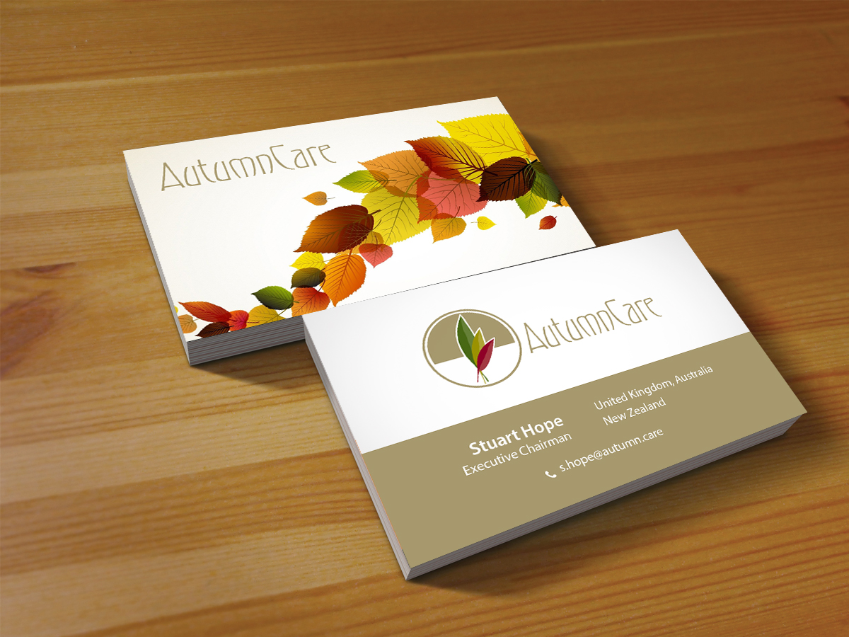Design de Carte de Visite par Creations Box 2015 pour AutumnCare  | Design #9682845