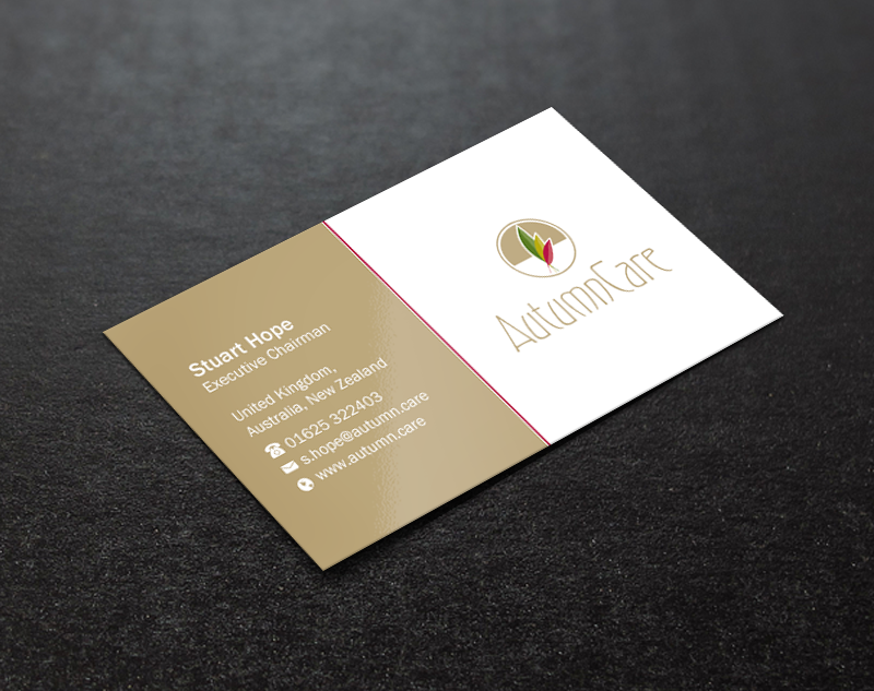 Business Card Design by Brand aid for AutumnCare  | Design #9715057