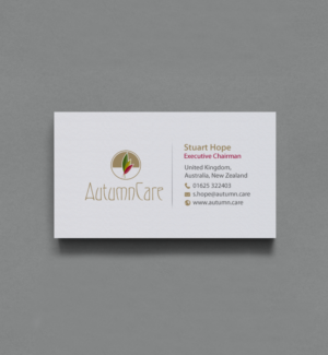 Design de Carte de Visite par chandrayaan.creative pour AutumnCare  | Design #9697407