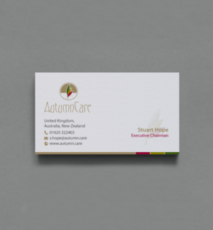 Visitenkarten-Design von chandrayaan.creative für AutumnCare  | Design: #9697409