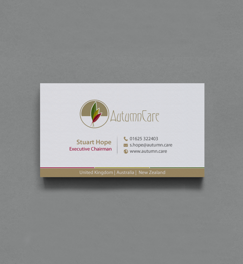 Business Card Design by chandrayaan.creative for AutumnCare  | Design #9697410