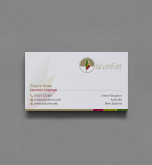 Visitenkarten-Design von chandrayaan.creative für AutumnCare  | Design: #9697412