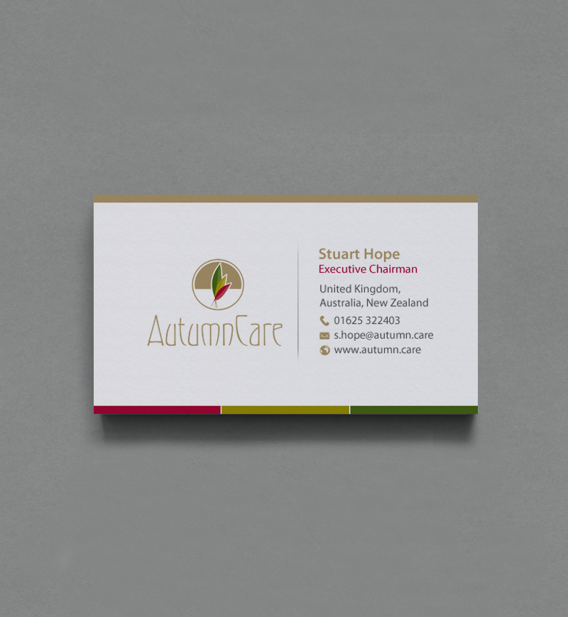 Business Card Design by chandrayaan.creative for AutumnCare  | Design #9697413