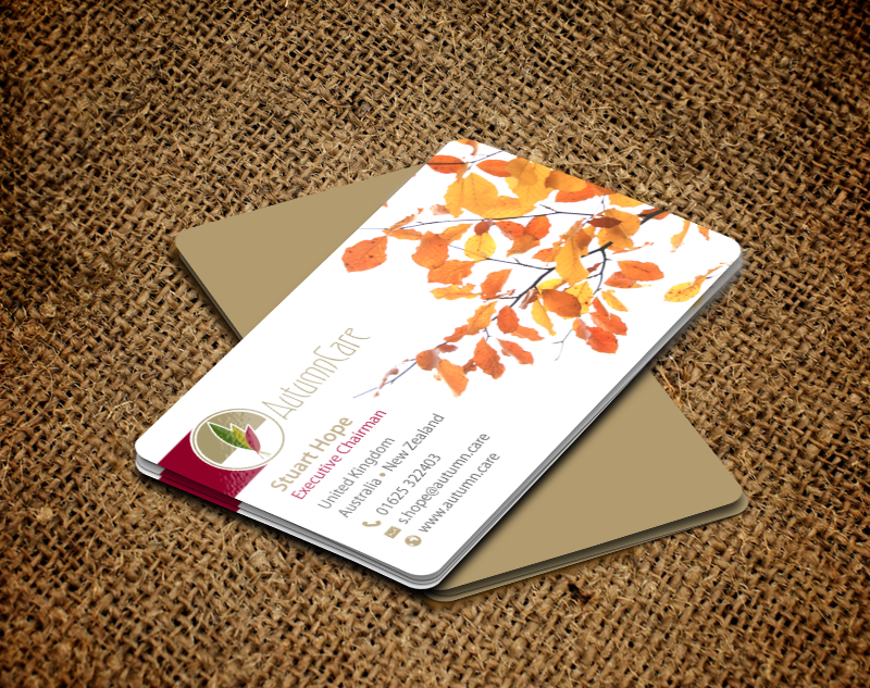 Business Card Design by chandrayaan.creative for AutumnCare  | Design #9697427