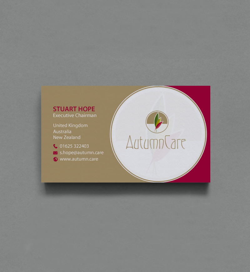 Business Card Design by chandrayaan.creative for AutumnCare  | Design #9697429
