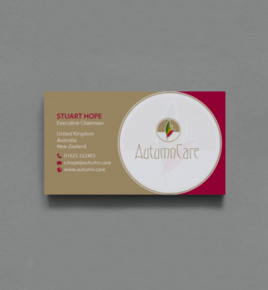 Visitenkarten-Design von chandrayaan.creative für AutumnCare  | Design: #9697429