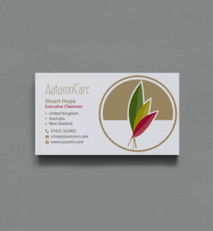 Visitenkarten-Design von chandrayaan.creative für AutumnCare  | Design: #9697430