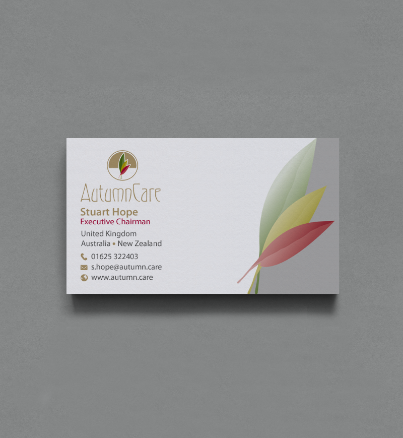 Business Card Design by chandrayaan.creative for AutumnCare  | Design #9697431