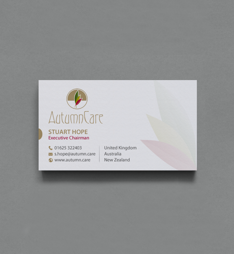 Business Card Design by chandrayaan.creative for AutumnCare  | Design #9697647