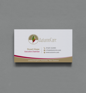Business Card Design by chandrayaan.creative for AutumnCare  | Design: #9697648