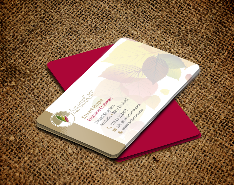 Business Card Design by chandrayaan.creative for AutumnCare  | Design #9697680