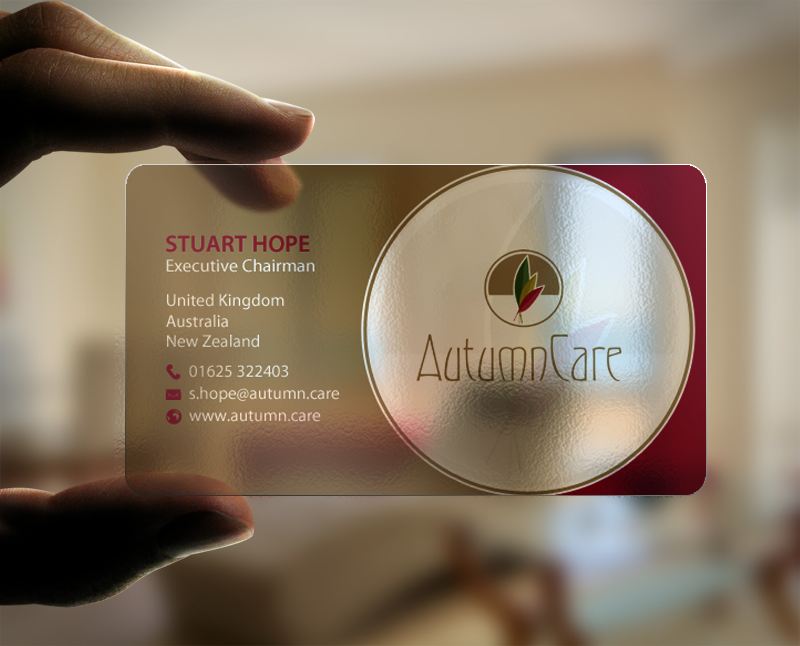 Business Card Design by chandrayaan.creative for AutumnCare  | Design #9711421