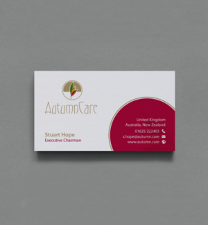 Design de Carte de Visite par chandrayaan.creative pour AutumnCare  | Design : #9711437