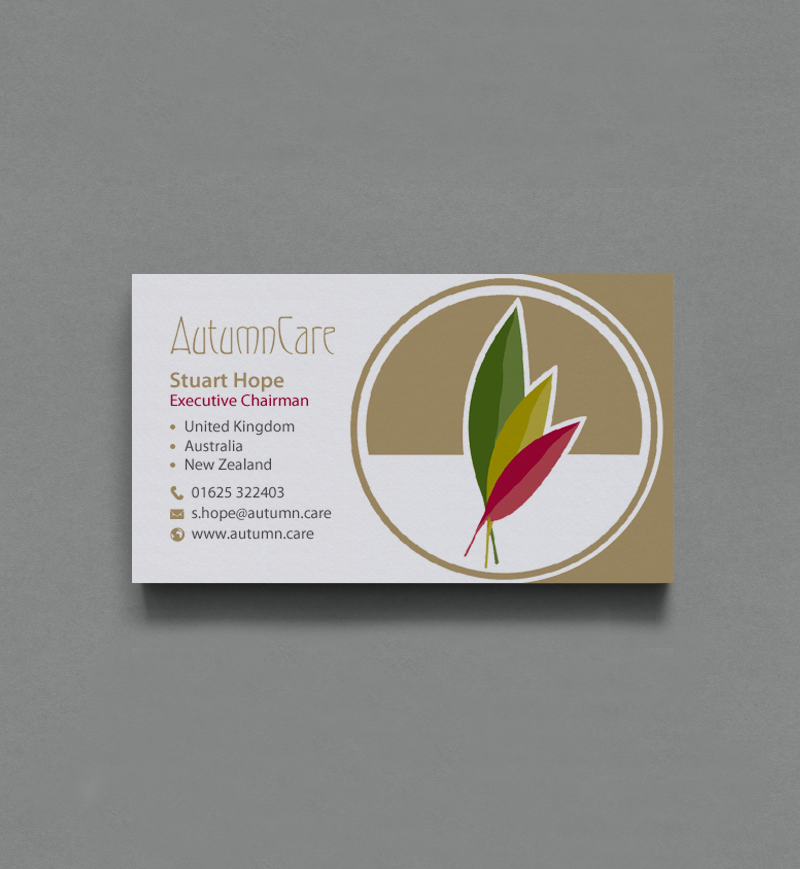 Design de Carte de Visite par chandrayaan.creative pour AutumnCare  | Design #9711441