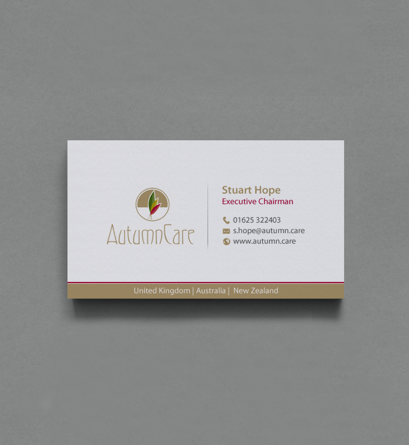 Design de Carte de Visite par chandrayaan.creative pour AutumnCare  | Design #9711448