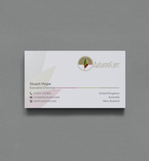 Design de Carte de Visite par chandrayaan.creative pour AutumnCare  | Design : #9711450