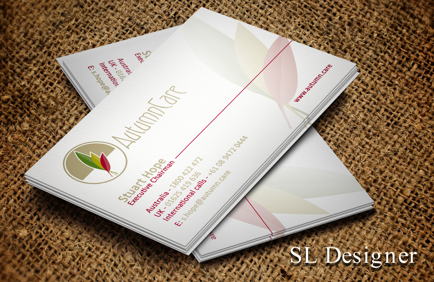 Business Card Design by SL Designer for AutumnCare  | Design #9664011