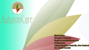 Design de Carte de Visite par shafrazmohamed106 pour AutumnCare  | Design #9803989