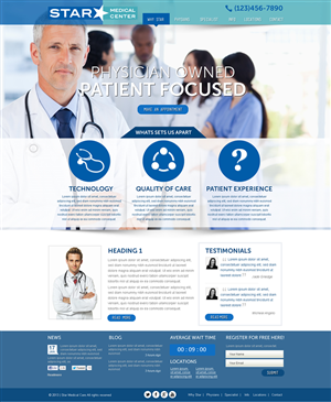 High-End Medical Center Website Design Project | Wordpress Design by Behriatech