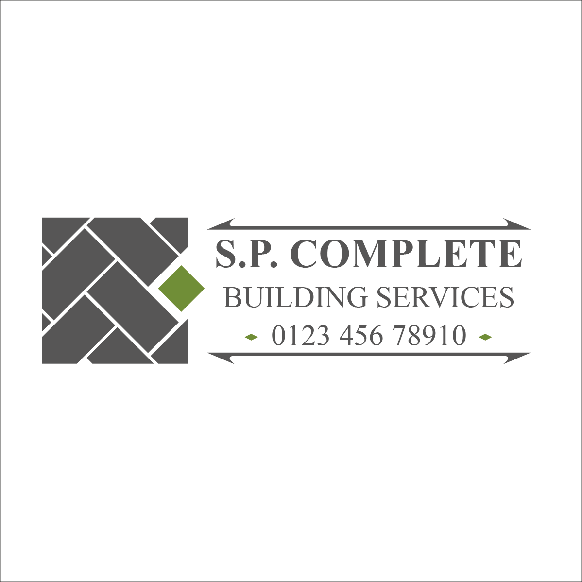 Logo-Design von GCD für S.P COMPLETE BUILDING SERVICES  | Design #9773052