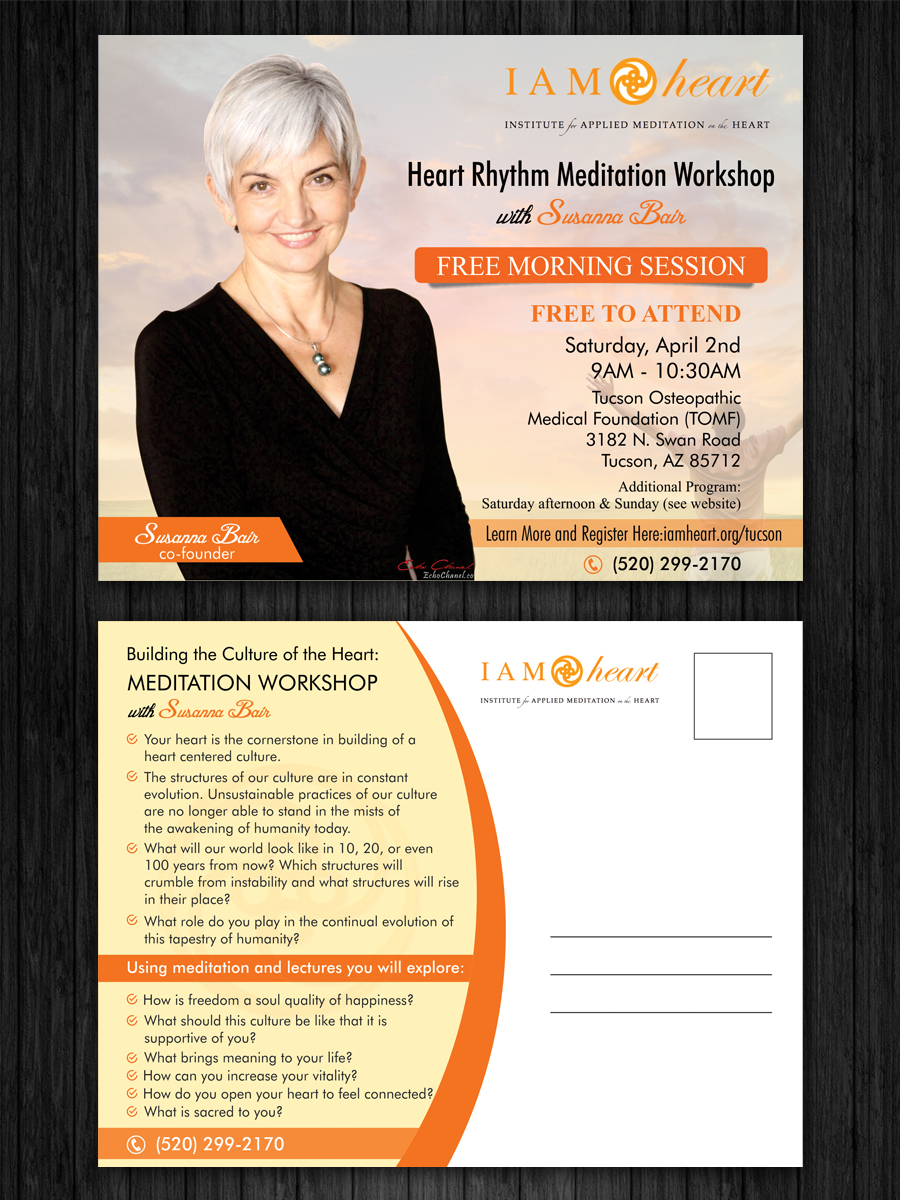 Postcard Design by ecorokerz for IAM Heart | Design #9748779