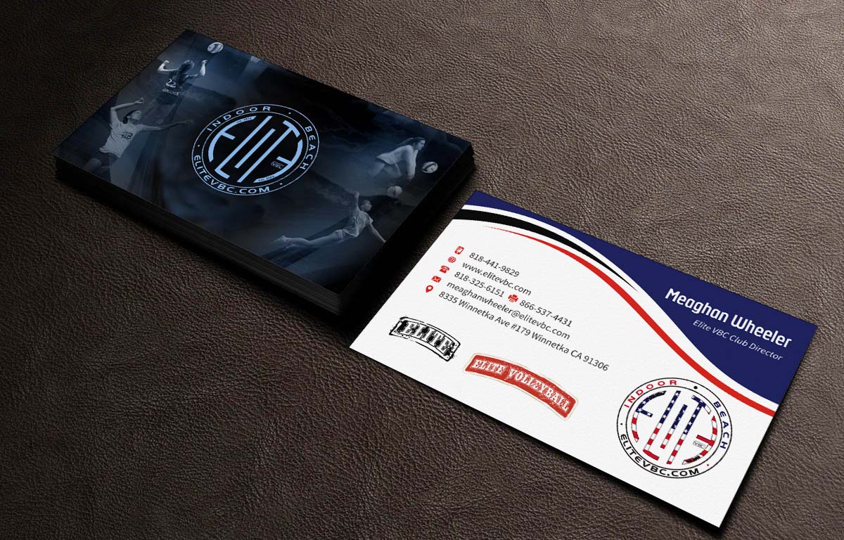 Business Card Design by INDIAN_Ashok for The Elite Volleyball Club Inc. | Design #9671892