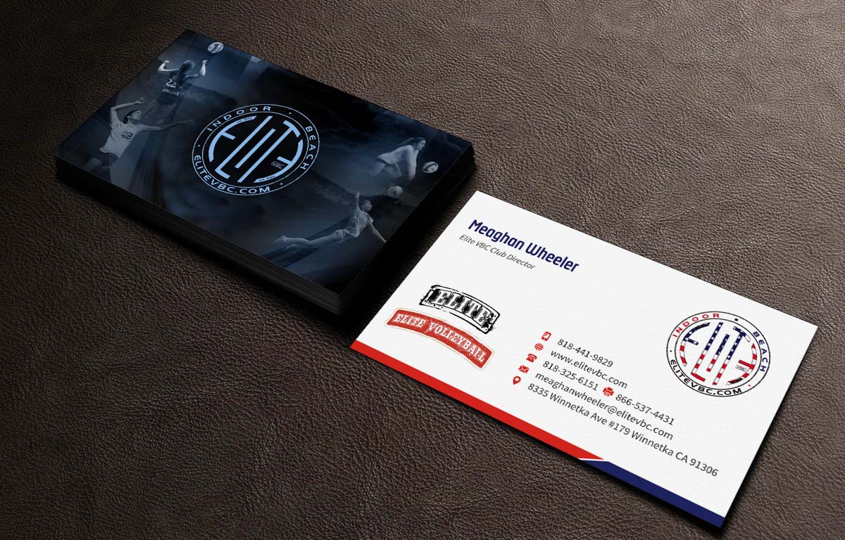 Business Card Design by INDIAN_Ashok for The Elite Volleyball Club Inc. | Design #9671893