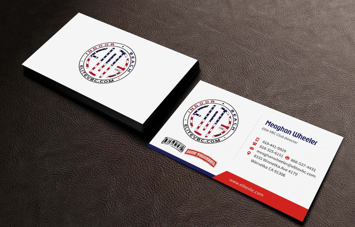 Business Card Design by INDIAN_Ashok for The Elite Volleyball Club Inc. | Design #9671899