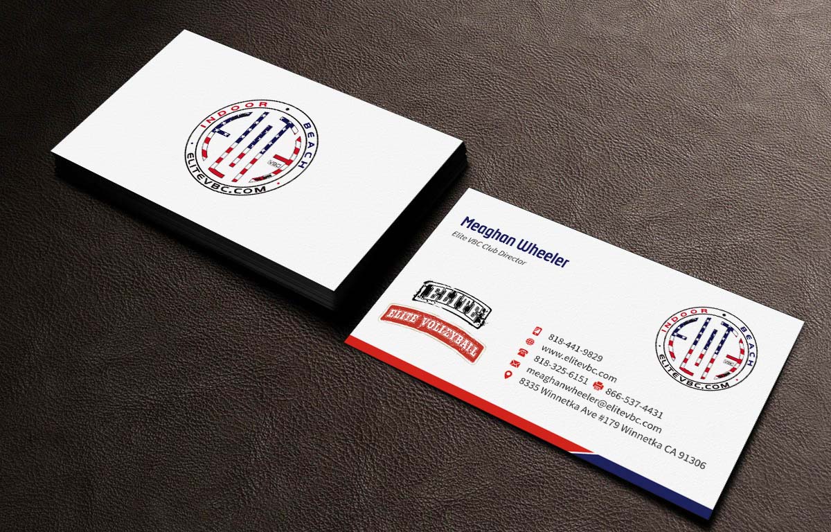 Business Card Design by INDIAN_Ashok for The Elite Volleyball Club Inc. | Design #9671901