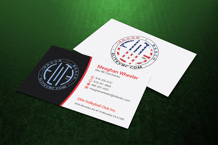 Business Card Design by Shigh5 for The Elite Volleyball Club Inc. | Design #9676051