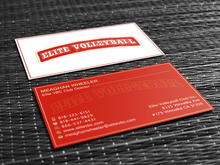 Business Card Design by Omee63 for The Elite Volleyball Club Inc. | Design #9681666