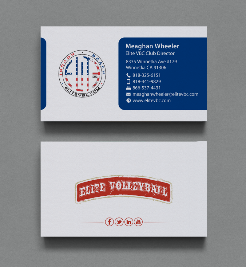 Business Card Design by chandrayaan.creative for The Elite Volleyball Club Inc. | Design #9679164